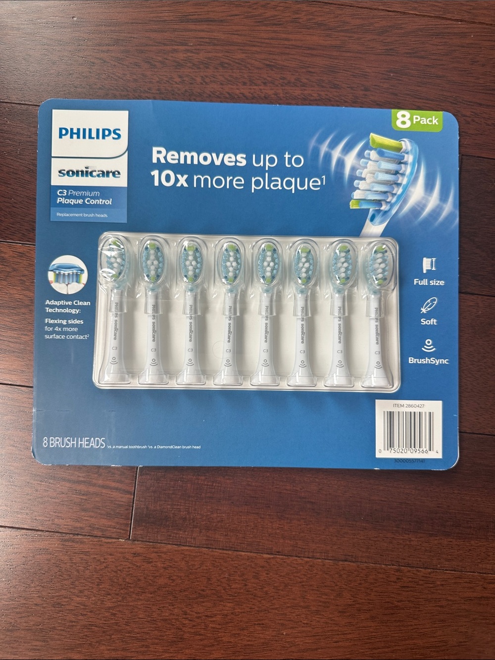 Philips Sonicare C3 Premium Plaque Control Replacement Brush Heads (8)